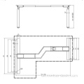 2024 Neues Design Office SIT SIT HEIGHEIT Einstellbarer elektrischer Stand -up -Schreibtisch L formuliert für Manager